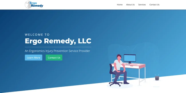 Preview of Ergo Remedy, LLC website